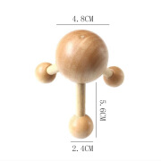 木质头部按摩器八爪鱼头皮经络手动手持式按摩全身通用厂家批发 三只脚按摩器