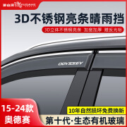 御山河适用本田奥德赛改装晴雨挡雨眉车窗挡雨板艾力绅杰德防遮汽车用品 15-24款奥德赛【6片 含三角窗】