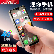 索野（SOYES）F9 Max迷你智能学生手机4G全网通戒网瘾专用可微信可支付小屏幕超长待机超小无游戏初高中生儿童 钛金色 128GB 戒网版【固定APP无游戏】