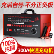 纽福克斯（NFA）纯铜汽车电瓶充电器12v24v通用型智能大功率全自动摩托快速充电器 纯铜300A充满停机不分正负极