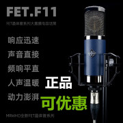 MRWHO烟头F11大震振膜电容麦克风晶体管系列录音棚直播K歌话筒48V 标准