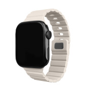 酷碰适用表带appleWatch表带硅胶磁吸表带新款时尚智能表带 星光色 384041mm