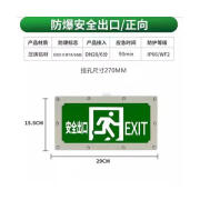 EX防爆应急灯安全出口疏散指示灯led消防应急双头标志灯通道36V 经济款-国标防爆安全出口指示灯