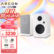 ARGON AUDIO有源音箱阿尔歌FORTE A4MK2桌面mini书架小音响 a4家用卧室书房电视电脑 白色