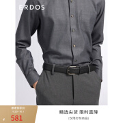 ERDOS 春夏商务通勤休闲牛皮皮带男士腰带皮带 黑 105cm