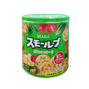 MABA日式小圆饼干罐装北海道海盐韧性饼干 蔬菜味 160g 日式小圆饼铁罐