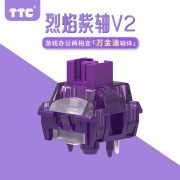 TTCTTC烈焰紫轴V2 万金油轴体 办公游戏两相宜 手感丝滑 声音HIFI 烈焰紫轴*100颗