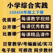 小学综合实践优质公开课实录配套教案PPT一二三四五六年级 全额支付 3-6年级