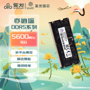 云彣紫光DDR5 16G /32G笔记本机电脑 5600MHz 内存条 流畅办公 国产大牌紫光国芯云彣 亦逍遥系列 亦逍遥16G D5 5600MHz