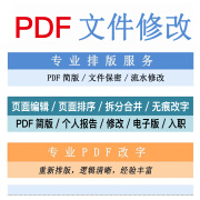 信用报告专业PDF简版 纸质版修改