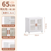 奥克舒收纳柜多层家用客厅置物柜落地塑料柜儿童宝宝衣柜衣服玩具储物柜 透明白一层