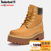 Timberland添柏岚马丁靴女鞋秋冬户外旅行通勤鞋厚底增高休闲鞋A5RJD A5RJD231/小麦色 建议拍小一码 37