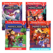 我的世界分级读物2级4册合售 进口英文原版 Minecraft Young Readers Leve  Leve