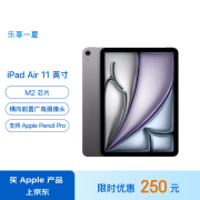 Apple/苹果 iPad Air 11英寸 M2芯片 2024年新款平板电脑(Air6/256G WLAN版/MUWG3CH/A)深空灰色