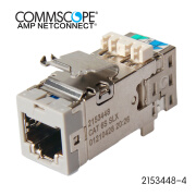 COMMSCOPE康普6S/6A类屏蔽模块2153449-4原安普AMP超六类7类RJ45模块 康普六类网络接插件2153448-4 康普六类屏蔽模块2153448-4