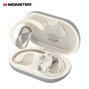 魔声（MONSTER） Clarity Pro Air蓝牙耳机挂耳式 开放式骨传导概念 舒适不入耳运动跑步骑行降噪手机通用 流金灰