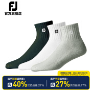 FootJoy男士高尔夫袜子FJ ComfortSof Quarter男袜FJ舒适透气吸汗运动袜 16452三色（三双装）