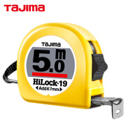 TAJIMA 日本田岛卷尺5m盒尺钢卷尺5米尺带宽19mm钢制尺带L19-50 卷尺5米L19-50