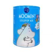 Fazer菲泽姆明棒棒糖256gmoomin糖果儿童零食水果风味32支装礼品 苹果柠檬覆盆子口味32支装*1