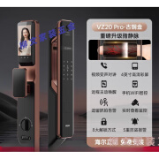 智能门锁人脸识别指纹锁电子密码锁家用可视猫眼监控上门安装 VZ20Pro【指静脉解锁+24h实时监