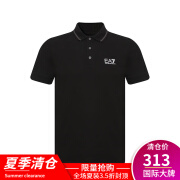 阿玛尼（EMPORIO ARMANI） 7 阿玛尼 短袖POLO衫 8NPF06 PJ04Z 1200黑色 M