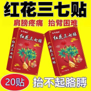 京东【官方】京健康王府老铺 红花三七贴可搭配颈椎疼痛肩周疼 1盒/20贴 体验装