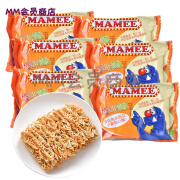 妈咪马来西亚MAMEE妈咪面干脆面即食鸡汁伊面小麦点心面方便面5连包 60克*10包