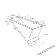 钦洛纯不锈钢二合一通用型新款加大款旱厕蹲便器乡下简易厕所 64*28cm(内径57*18)