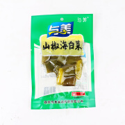 隽颜堂四川眉山特产山椒海白菜80g/袋川味泡菜海带酸辣下饭菜零食 与美山椒海白菜80g/袋*10