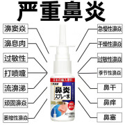 日本进口配方鼻炎喷剂鼻炎喷雾鼻喷雾剂鼻窦炎通鼻塞抑菌喷雾鼻甲肥大过敏性鼻炎鼻息肉 买3贈2发5盒