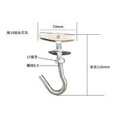 执音预制板水泥空心楼板吊钩电扇挂钩吊灯钩专用电扇钩带钩膨胀螺丝 吊钩 10个 用18钻头打孔
