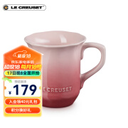 酷彩（Le Creuset）法国炻瓷餐具盘碟花边碗樱花碟马克杯咖啡杯欧式餐具宫廷花园系列 330毫升花边杯自然粉