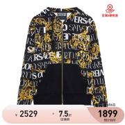 VERSACE JEANS 范思哲  男士LOGO COUTURE系列连帽外套 黑色 73GAI3Z0 FS041 G89 M（建议拍小一码）