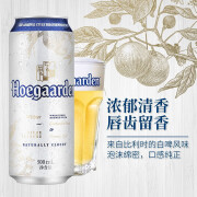 福佳白（Hoegaarden）啤酒比利时风味小麦白啤500ml*4/9听罐装啤酒 福佳白 500mL 4罐