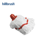 hillbrush英国FDA/EU认证250g红色耐高温棉/粘胶/涤纶混合拖把  MOP5/250R