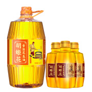 胡姬花 食用油 压榨 古法花生油4L+400ml*3小桶 5.2L