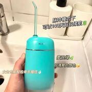 ROAMAN罗曼便携式冲牙器电动水牙线洗牙器正畸温和护牙龈不易出血mini8 mini8麦浪绿[2喷头+漱口液]