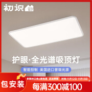 初识全光谱吸顶灯高亮客厅大灯led超薄护眼卧室灯儿童房中山灯具 高亮超薄款90cm(21-23方) 米家智能