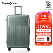 新秀丽（Samsonite）行李箱拉杆箱旅行箱子男女时尚商务密码箱子万向轮陪嫁箱婚箱\DK7 DK7-石板绿|哑光磨砂面 25英寸