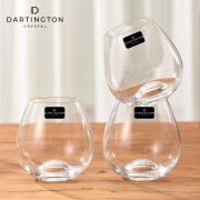 DARTINGTON英国进口dartington高档透明无铅水晶玻璃水杯奢华家用果汁洋酒杯 TUMBLER O杯三件套-440ML