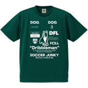 SOCCER JUNKY足球狗 新款TEE Dribbleman足球服速干夏季运动男圆领短袖T恤男款 墨绿色 M