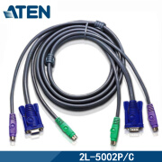 ATEN 宏正 2L-5002P/C 1.8米 PS/2接口切換器线缆,提供HDB及PS/2 信号接口(电脑及KVM切换器端) 工业级	