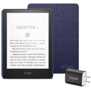 Kindle Paperwhite Essentials电纸书阅读器有声读物6.8英寸护眼防水内置灯 8GB 蓝色 带织物保护套电源适配器