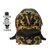 【二手99新】未使用Versace 范思哲（礼物）经典复古大容量双肩包 35.6x15x40