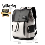 Walker Shop【品牌臻选】双肩包男新款背包男时尚休闲旅行包通勤电脑书包 抽绳款【次日达/京仓发货/礼盒包装】