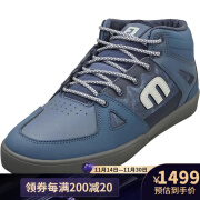 ETNIES运动板鞋男Johansson Pro 中帮山地车鞋复古耐磨舒适系带运动鞋 Indigo 38