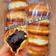 酥宜良品传统豆沙馅面包红豆夹心面包网红早餐代餐面包 豆沙面包【1包】