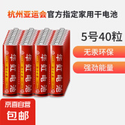 华虹（HUAHONG）5号电池五号碳性干电池适用于耳温枪/血压计/血糖仪/鼠标等5号/AA/R6P 40粒