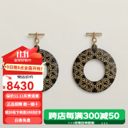 HERMES爱马仕女士大号牛角金属耳环 Chaine d'Ancre 时尚轻奢饰品 H057130FD01