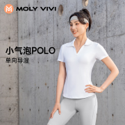 MOLY VIVI小气泡速干T恤女夏季薄款短袖跑步瑜伽服魔力薇薇molyvivi